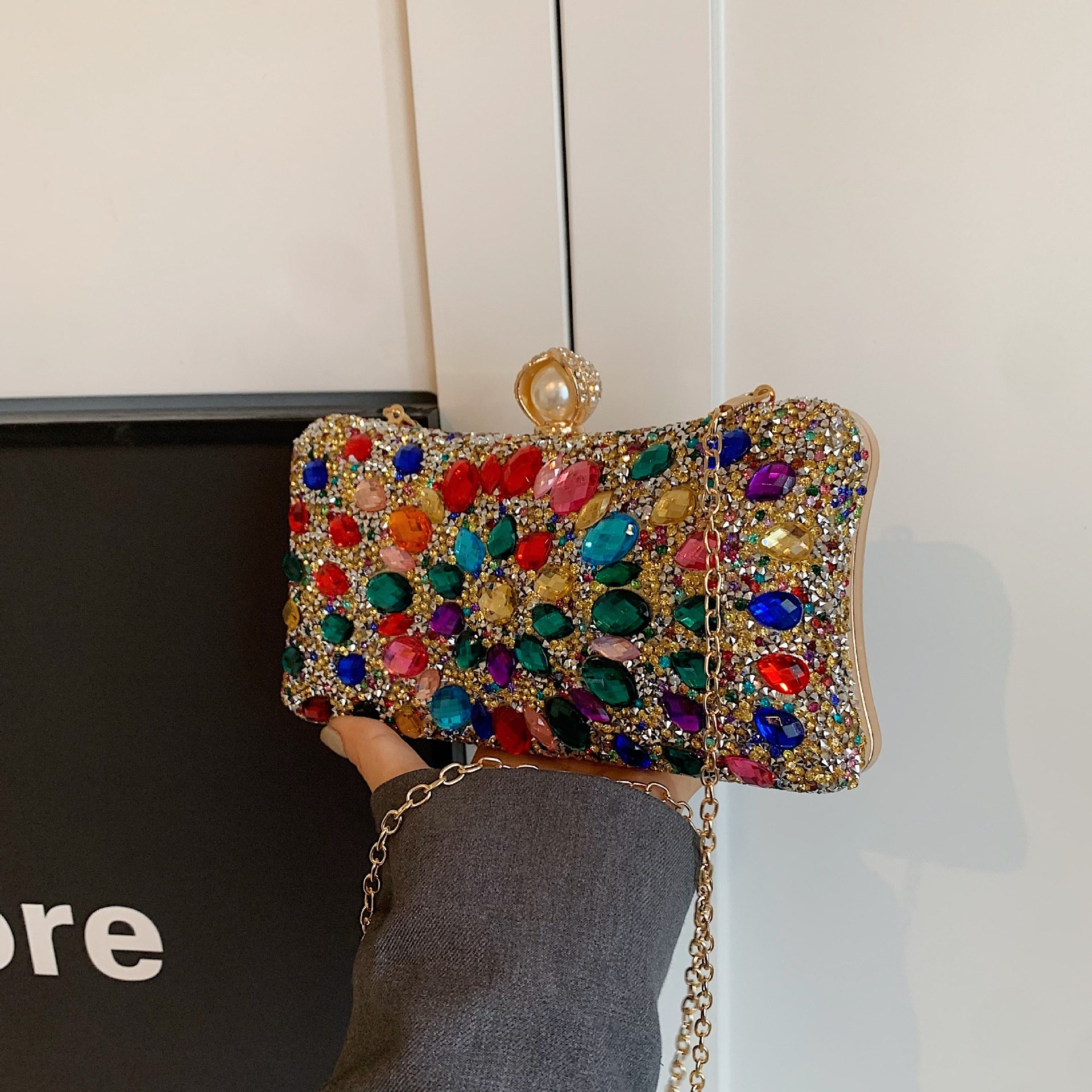 Women Bags India - Wholesale Fashion Summer Rhinestone Clutch Bag