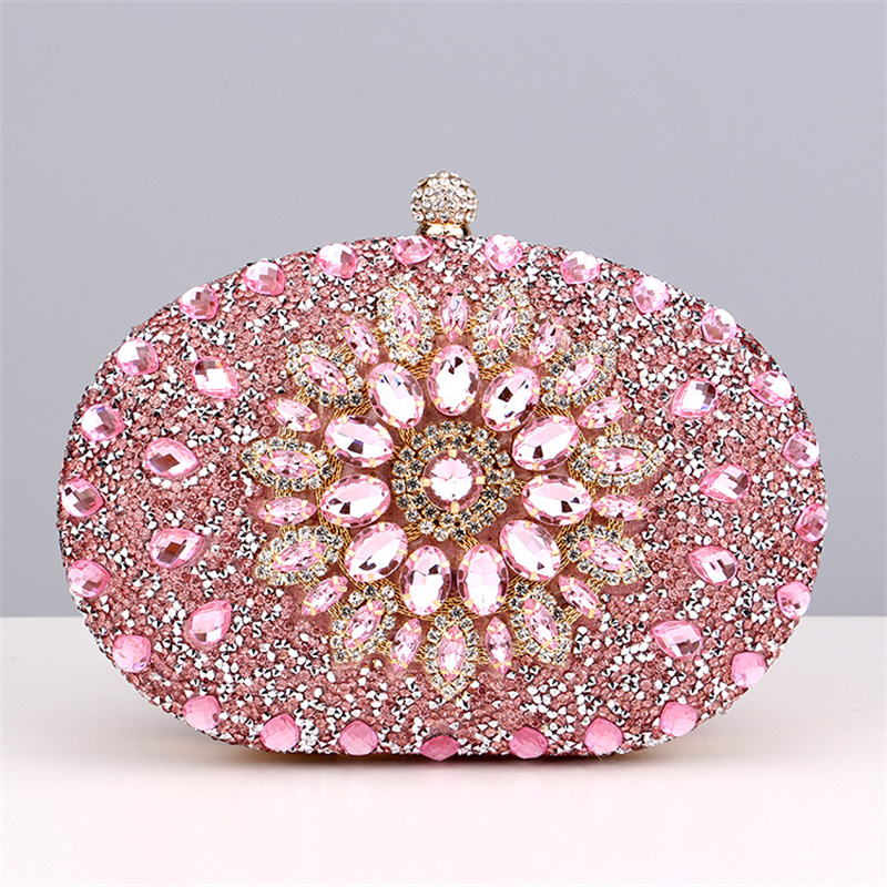 Clutch Bag Evening - Diamond Crystal Women Make Up Cosmetic