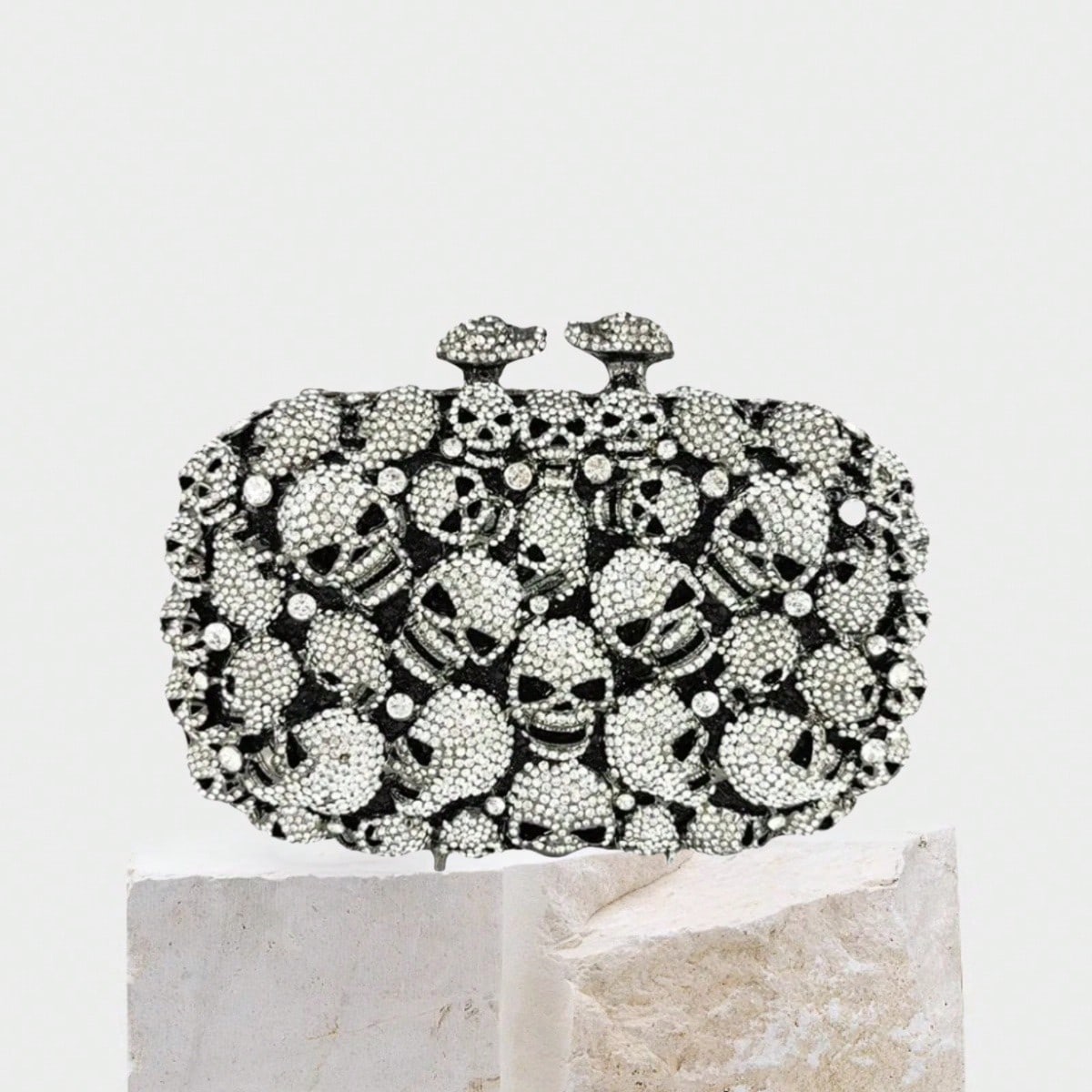 Clutch Bag Evening - Women Unique Skulls Clutch Purse Rhinestone