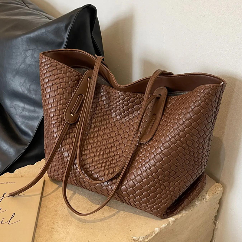 Women Bags For Office Use - Ladies' solid color multifunctional handbag, minimalist