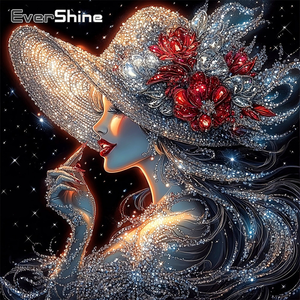 Women Bags Pictures - EverShine Diamond Embroidery Portrait Rhinestones Picture