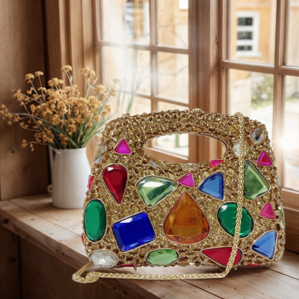 Clutch Bag Evening - Women Luxury Diamond Rhinestone Evening Bag