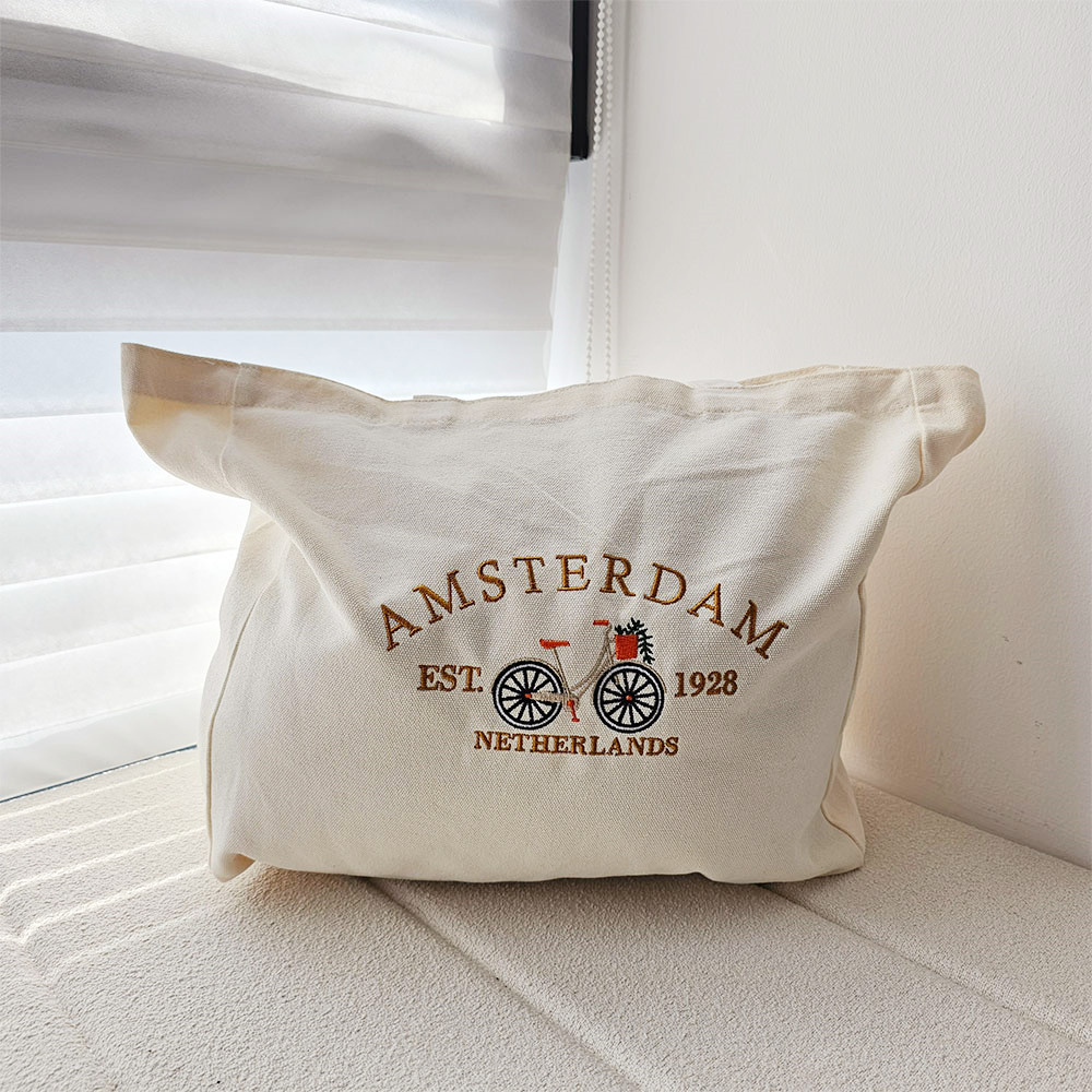 Women Bags Netherlands - Amsterdam Netherlands Vintage Style Embroidered Canvas
