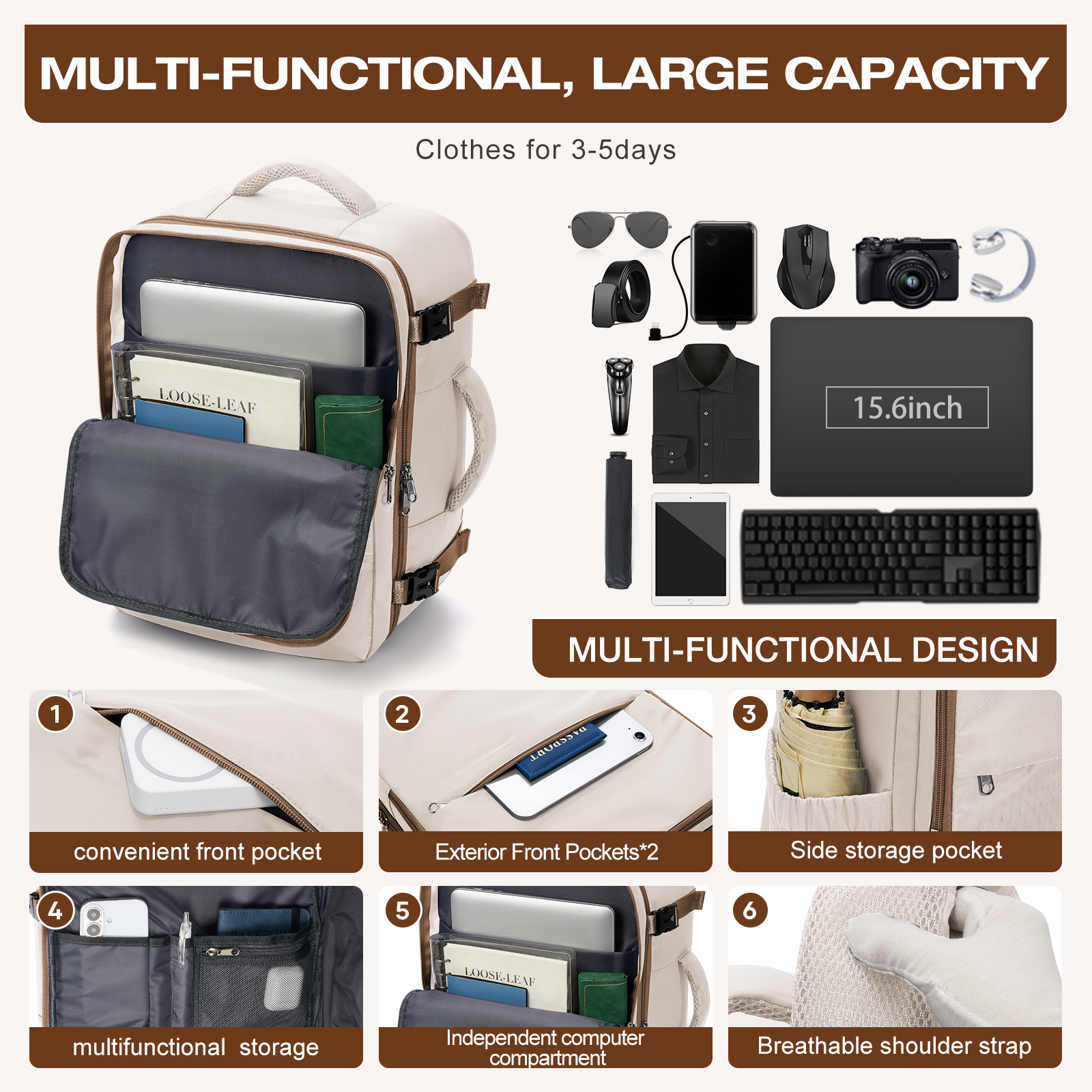 Travel Backpack for Women Vacu - Women Hand Bags For Office บทวิจารณ์และราคา