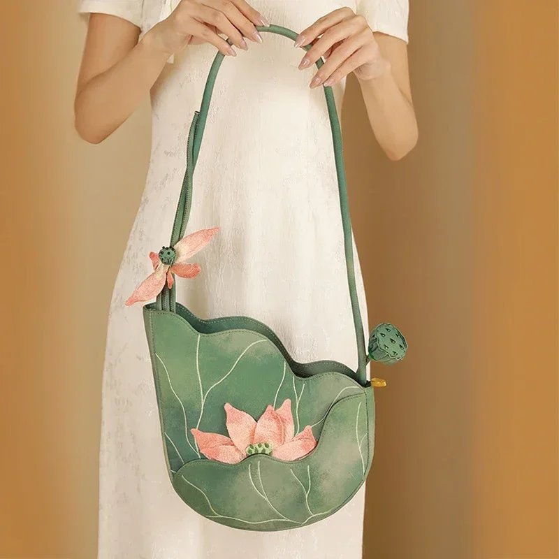 Elegant Chinese Style Lotus Le - Women'S Bags New Collection บทวิจารณ์และราคา