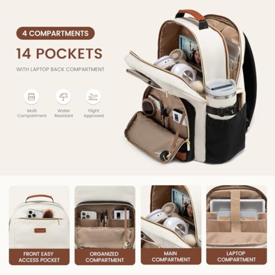 Laptop Backpack for Women with - Women'S Bags For Work บทวิจารณ์และราคา