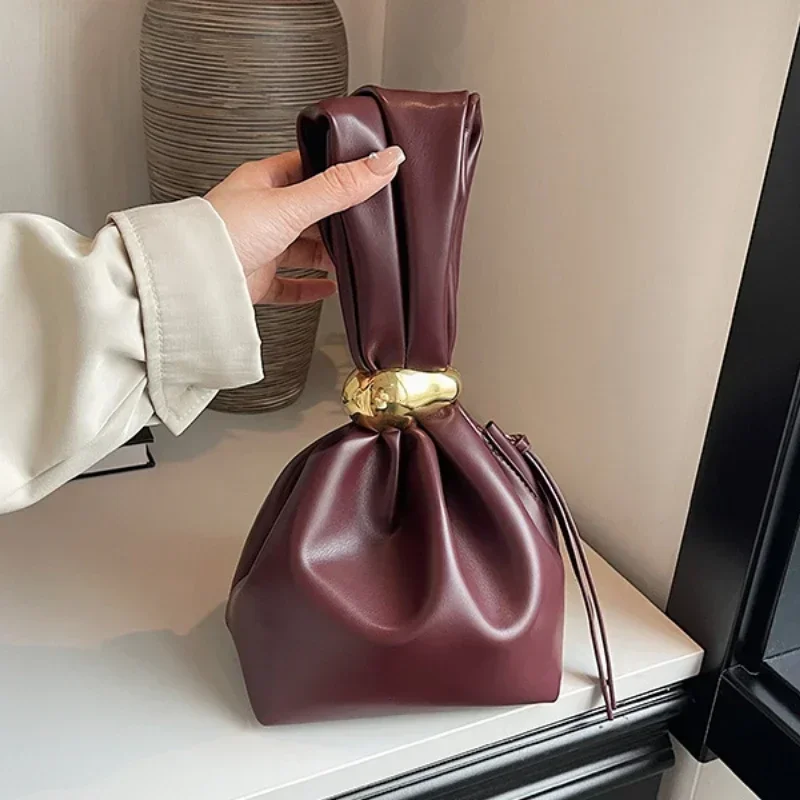 Solid color PU Leather Clutch  - Clutch Bag Evening บทวิจารณ์และราคา