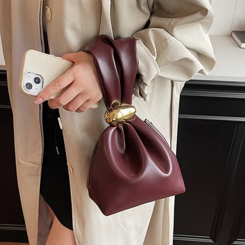 Solid color PU Leather Clutch  - Clutch Bag Evening บทวิจารณ์และราคา