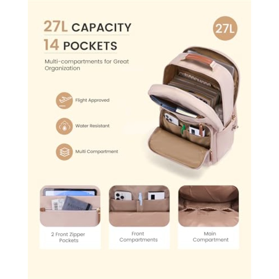 Laptop Backpack for Women with - Women'S Bags For Work บทวิจารณ์และราคา