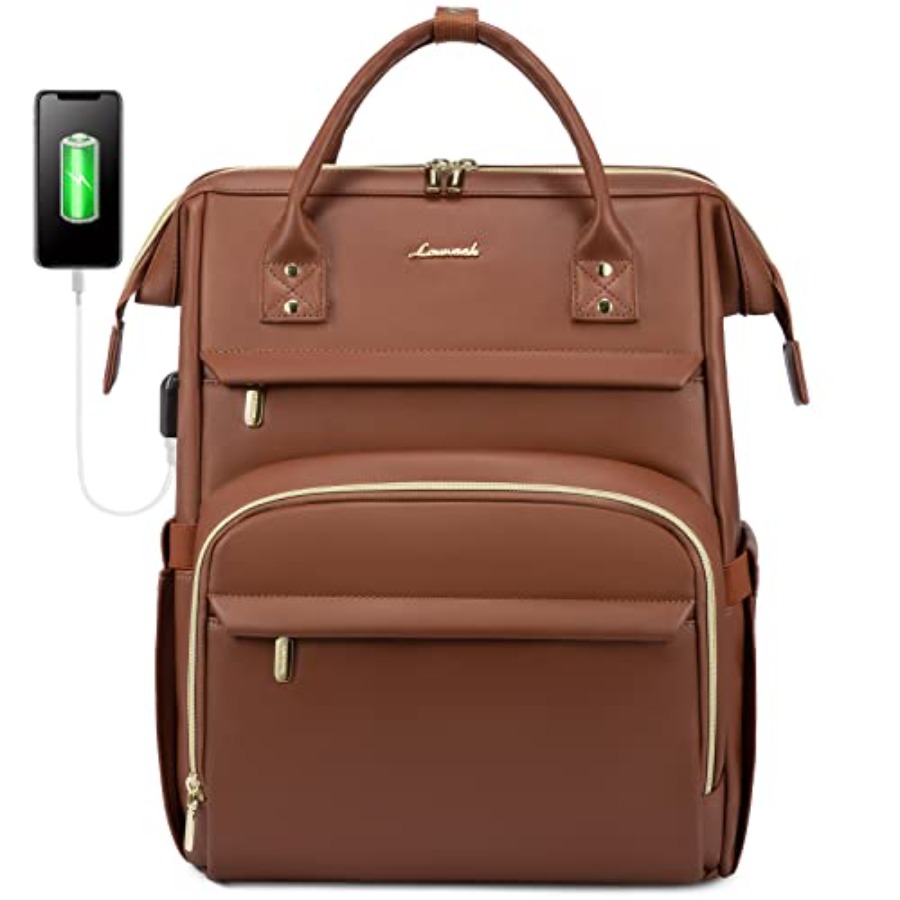 Leather Laptop Backpack for Wo - Women'S Bags For Work บทวิจารณ์และราคา