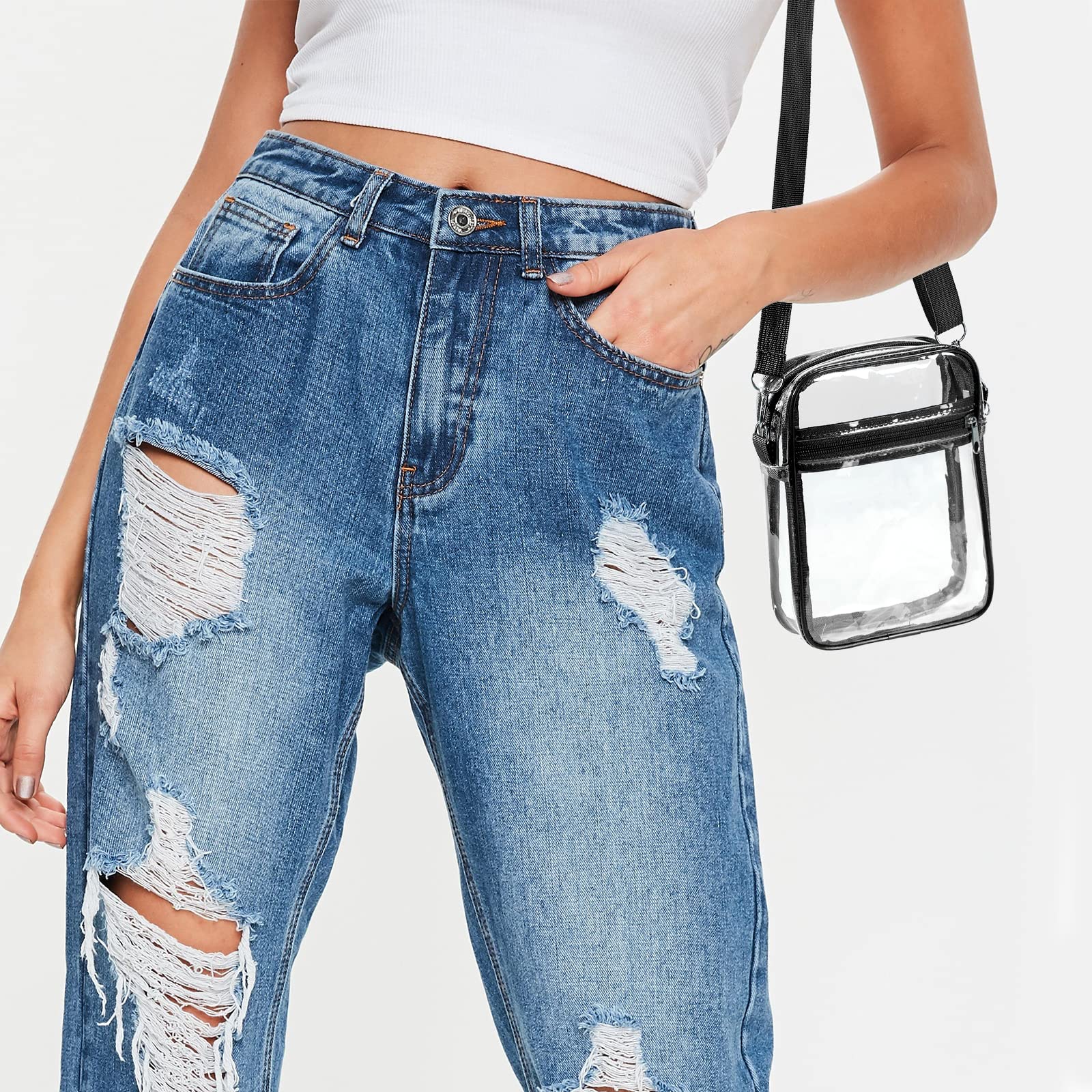 Women Clear Shoulder Bag PVC C - Women Bags Polene บทวิจารณ์และราคา