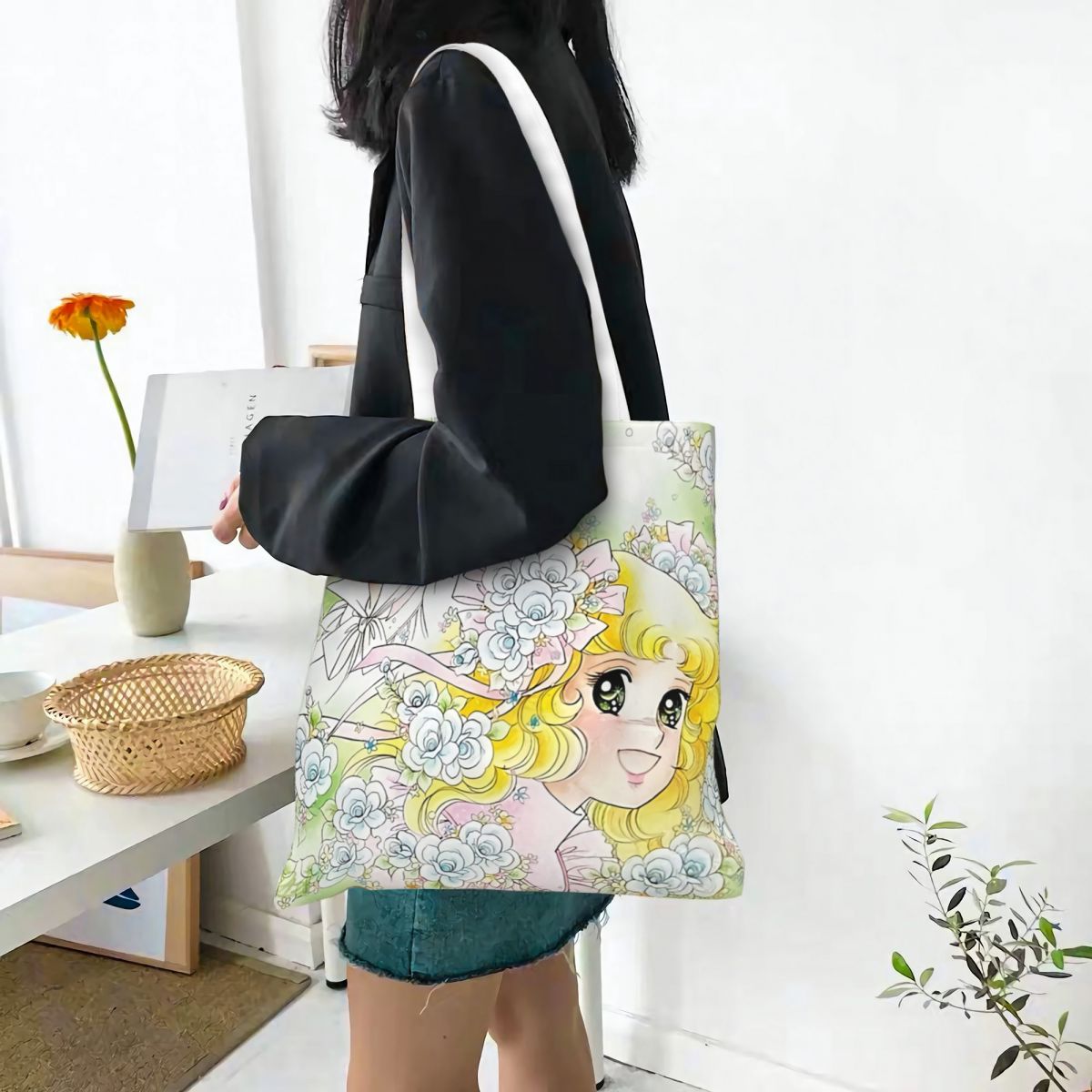 Candy Candy Anime Canvas Tote  - Women Bags In Trend บทวิจารณ์และราคา