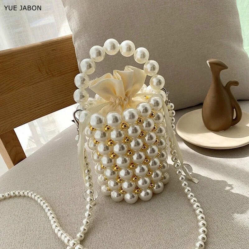 Fashion Female Handmade Pearl  - Women Bags In Trend บทวิจารณ์และราคา