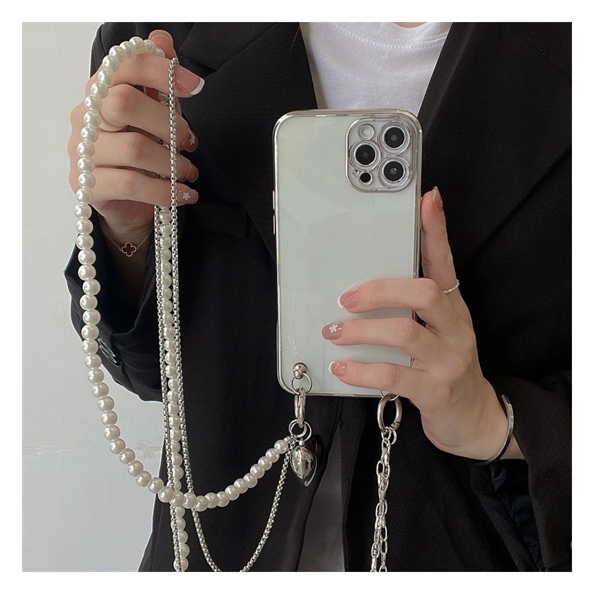 Long Pearl Phone Lanyard Handm - Women Bags Pictures บทวิจารณ์และราคา
