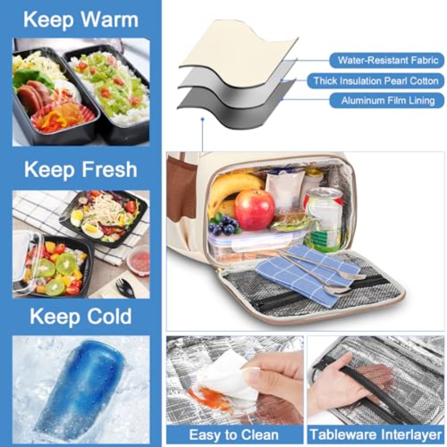 Backpack Lunch Bag for Women,  - Women'S Bags For Work บทวิจารณ์และราคา