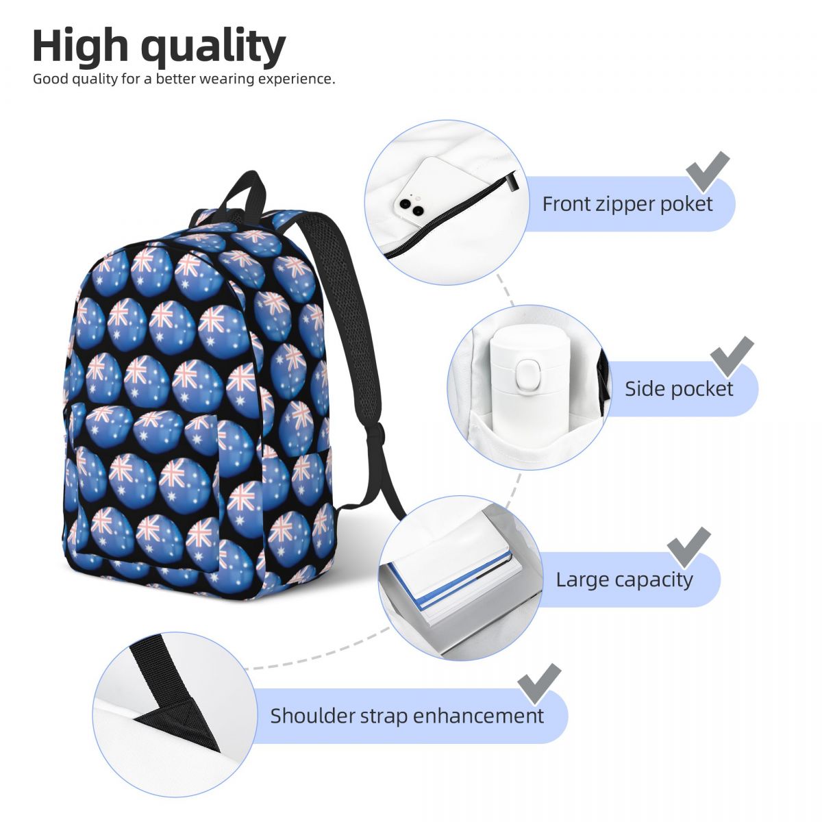 Australia Flag Crystal Ball Ba - Women Bags In Australia บทวิจารณ์และราคา