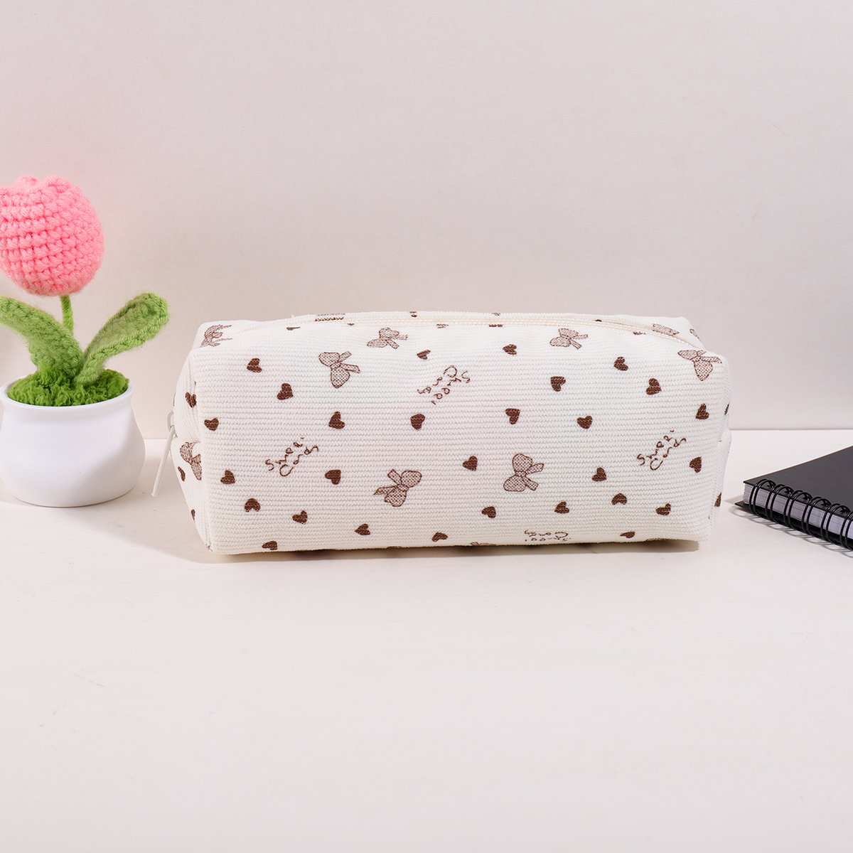Cute Bow Printed Corduroy Penc - Women Bags For Office Use บทวิจารณ์และราคา