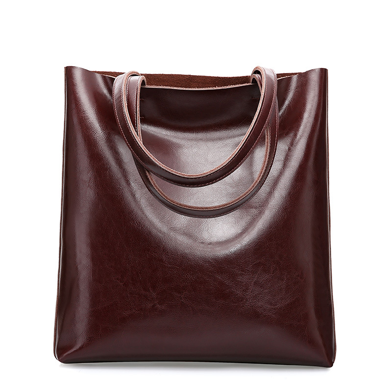 Cow Leather Bag Ladies Genuine - Women Hand Bags For Office บทวิจารณ์และราคา