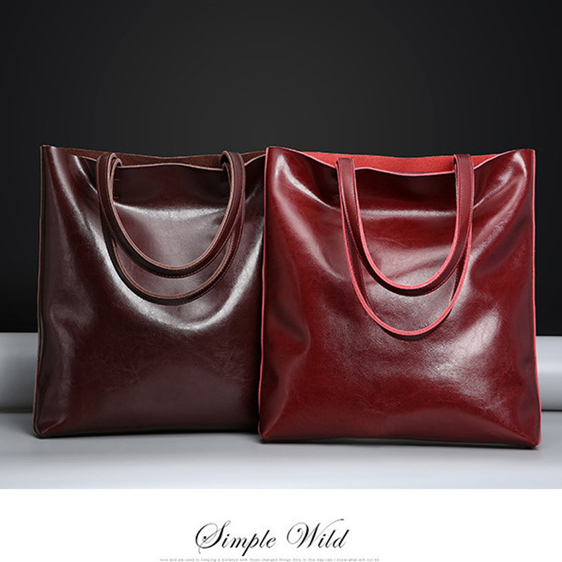 Cow Leather Bag Ladies Genuine - Women Hand Bags For Office บทวิจารณ์และราคา