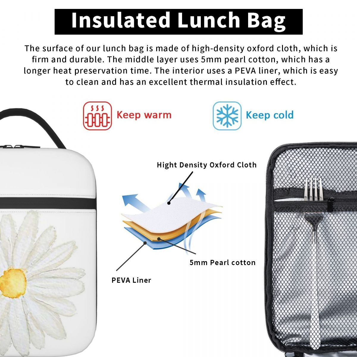 Hand Painted One Little White  - Women Hand Bags For Office บทวิจารณ์และราคา