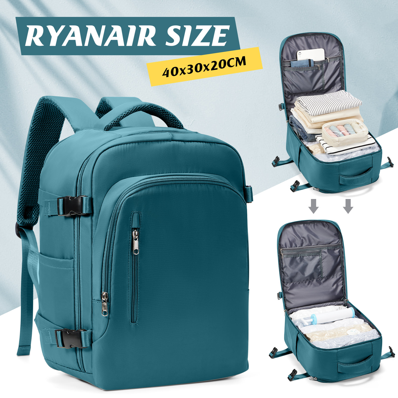 Ryanair Hand Luggage 40x30x20  - Women Hand Bags For Office บทวิจารณ์และราคา
