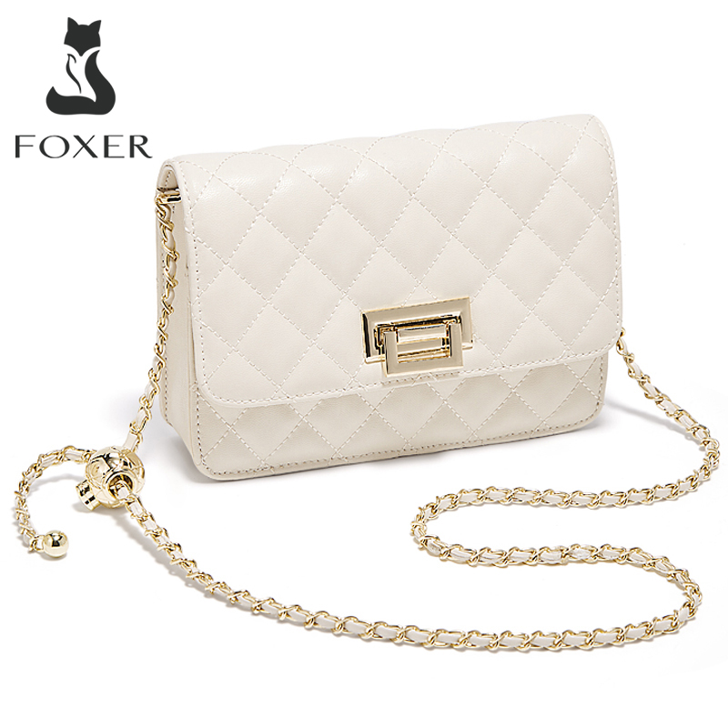 FOXER 2026 Women White Quilted - Women Bags 2026 Trends บทวิจารณ์และราคา