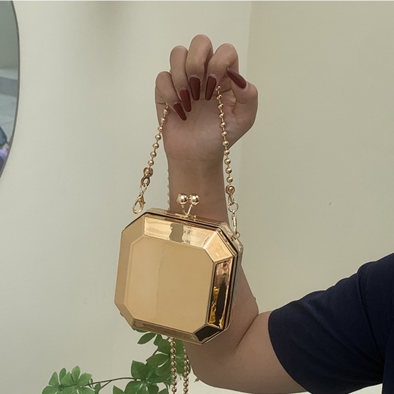 Mini Luxury Gold Party Evening - Clutch Bag Evening บทวิจารณ์และราคา
