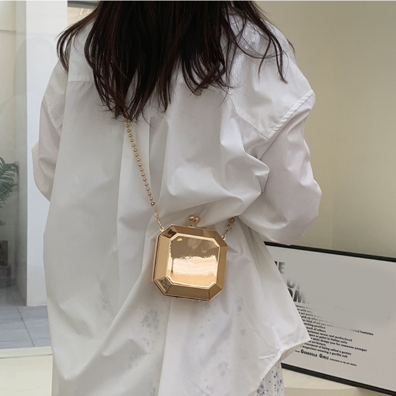 Mini Luxury Gold Party Evening - Clutch Bag Evening บทวิจารณ์และราคา