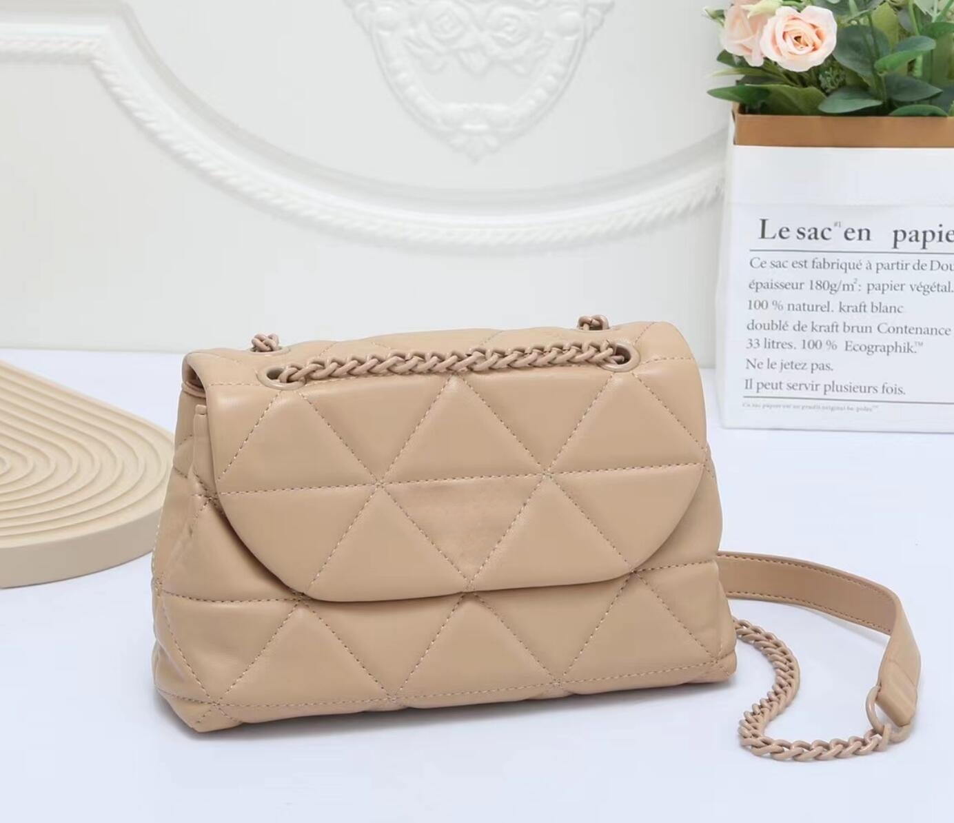 2026 Soft Grain Leather Brown  - Women Bags Prada บทวิจารณ์และราคา