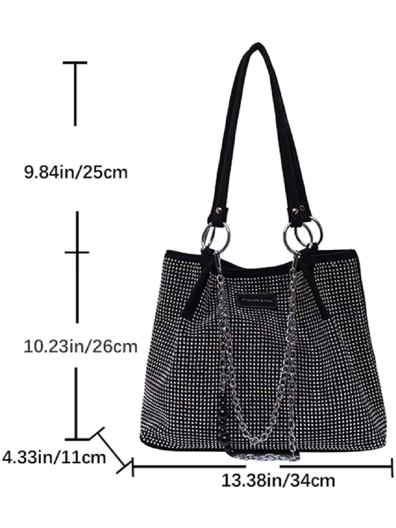 Waterproof PU Bag with Rhinest - Women Bags For Office Use บทวิจารณ์และราคา