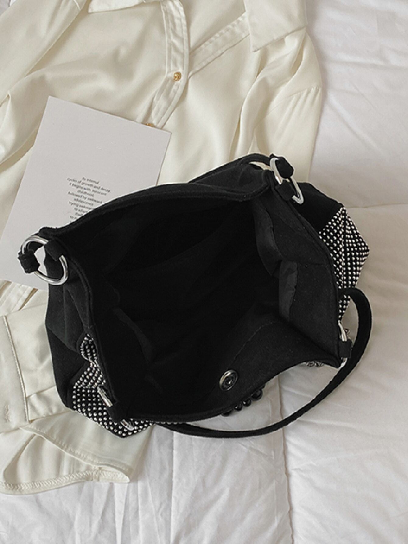 Waterproof PU Bag with Rhinest - Women Bags For Office Use บทวิจารณ์และราคา
