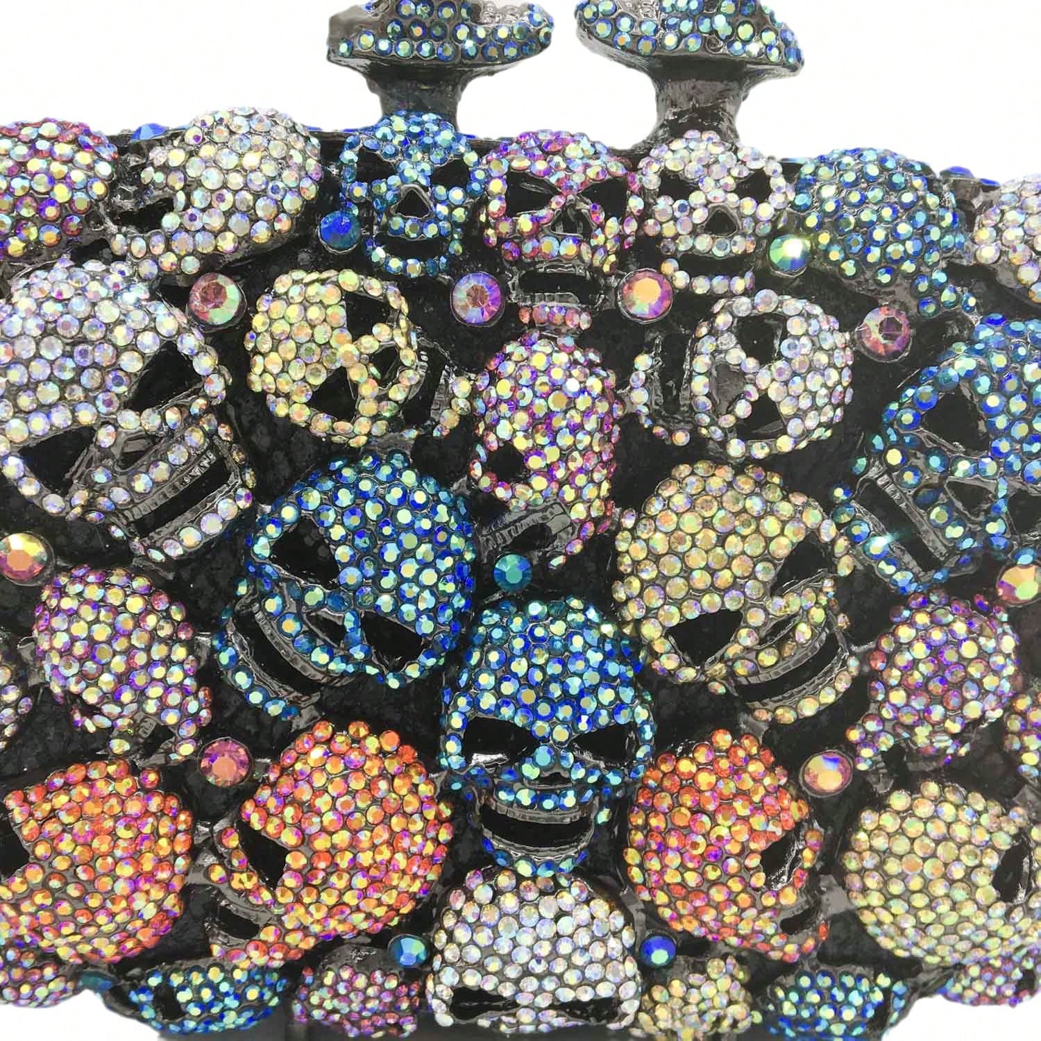Women Unique Skulls Clutch Pur - Clutch Bag Evening บทวิจารณ์และราคา