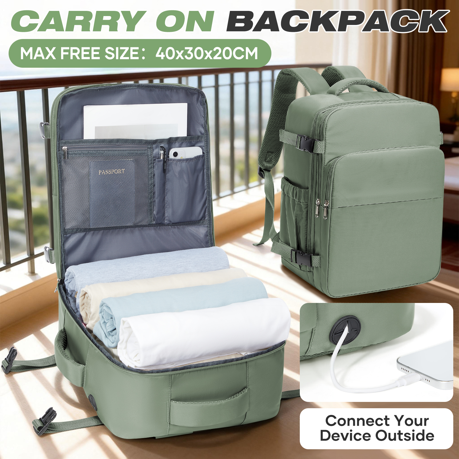 Travel Backpack Hand Luggage A - Women Hand Bags For Office บทวิจารณ์และราคา