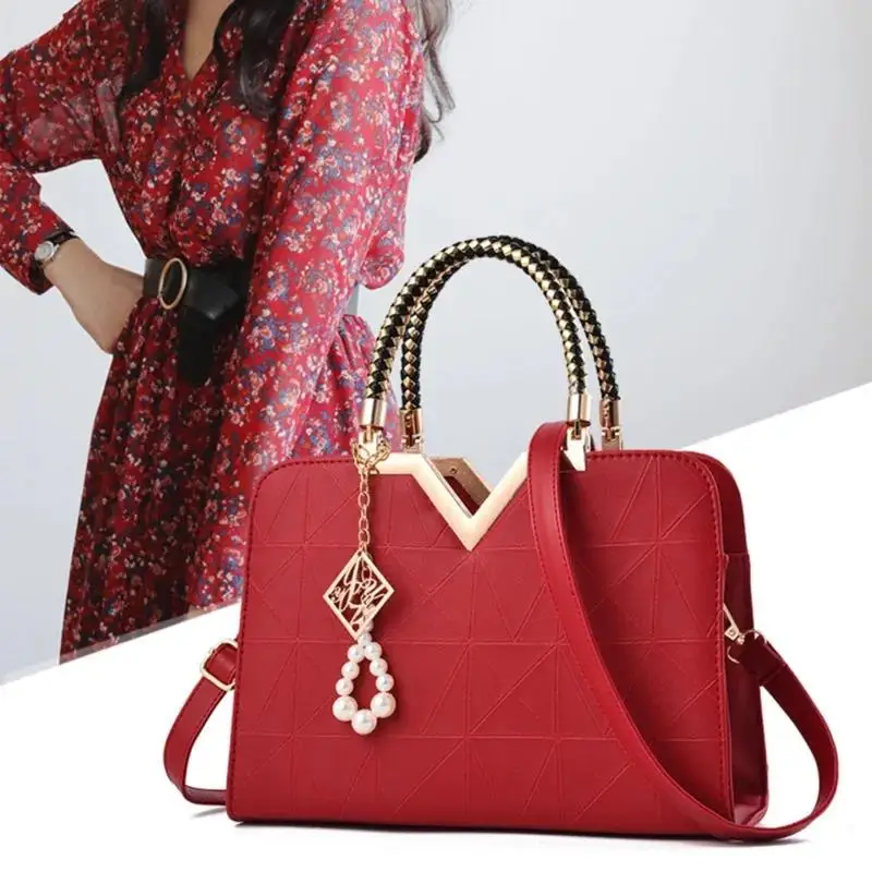 Women Handbag Patchwork Should - Women Hand Bags For Office บทวิจารณ์และราคา
