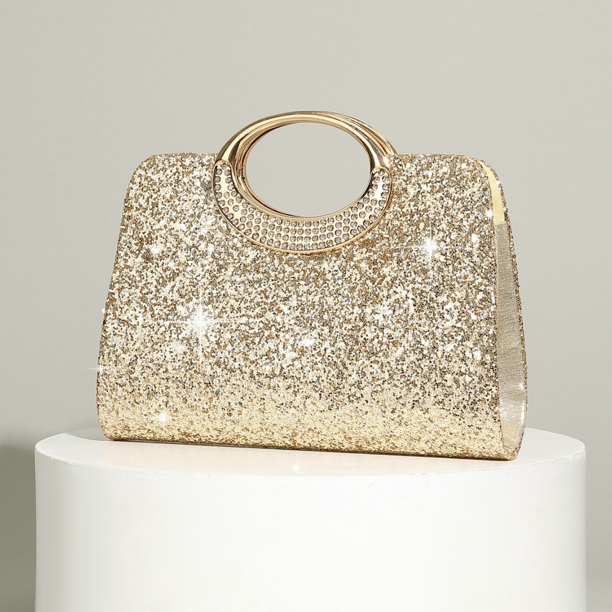 Vintage big ring handbag textu - Women Bags In Trend บทวิจารณ์และราคา