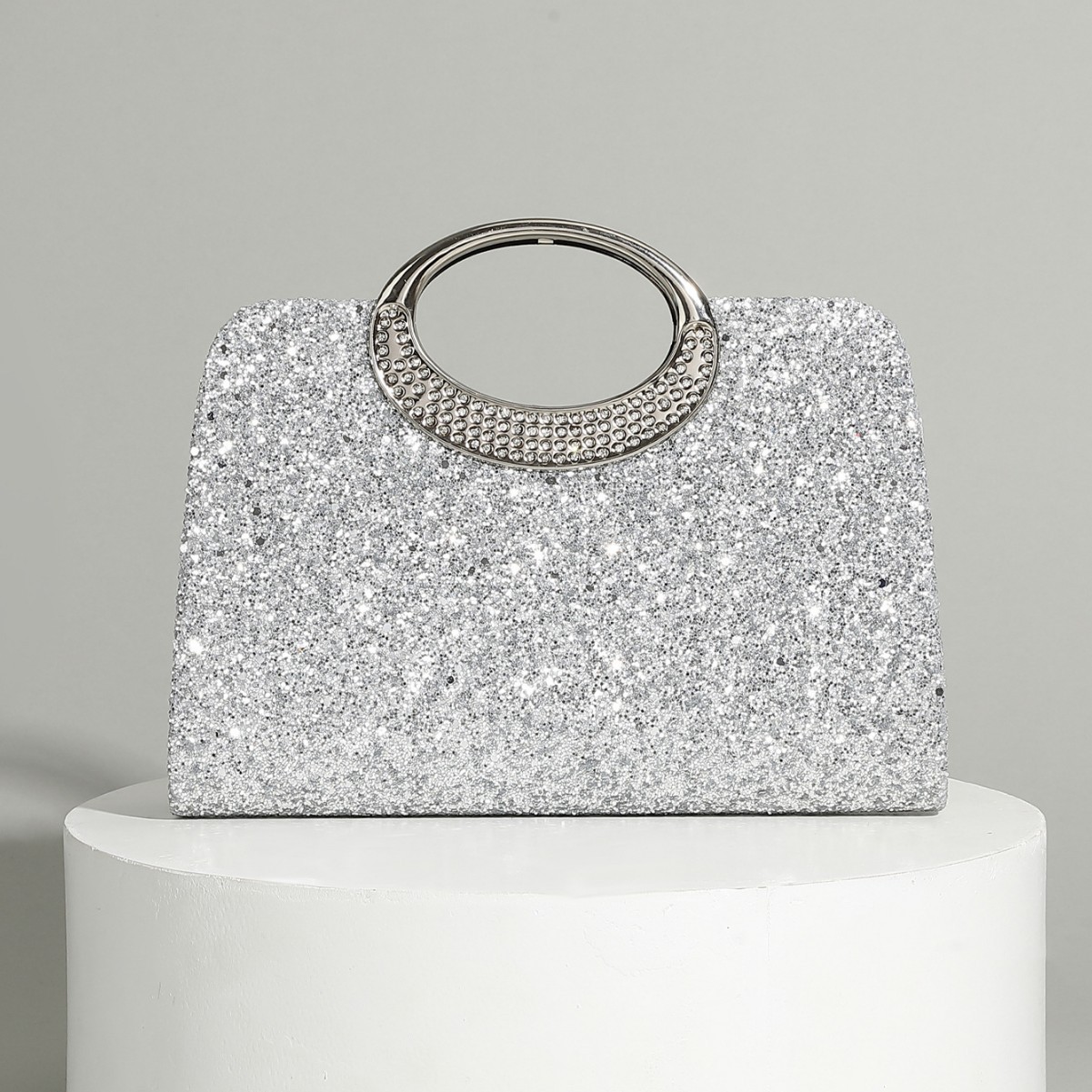 Vintage big ring handbag textu - Women Bags In Trend บทวิจารณ์และราคา