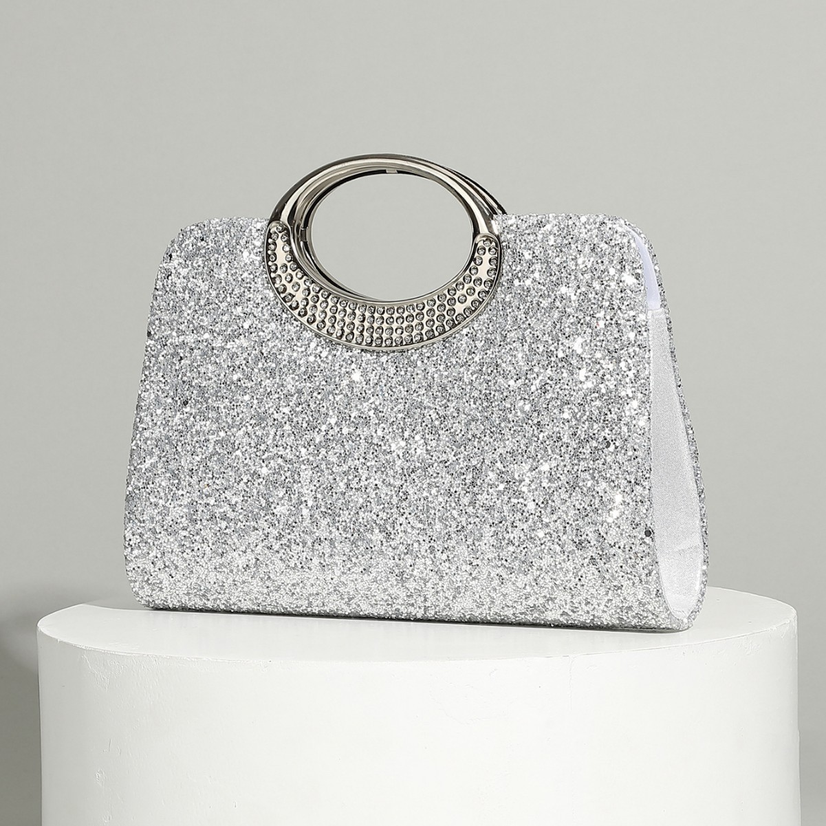 Vintage big ring handbag textu - Women Bags In Trend บทวิจารณ์และราคา