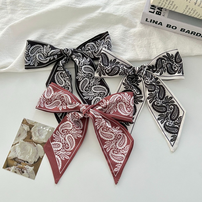 Paisley Print Satin Skinny Sca - Women Bags For Office Use บทวิจารณ์และราคา