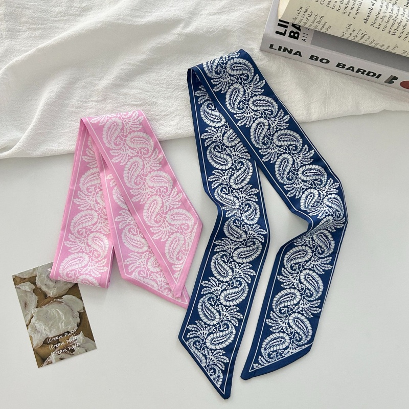 Paisley Print Satin Skinny Sca - Women Bags For Office Use บทวิจารณ์และราคา