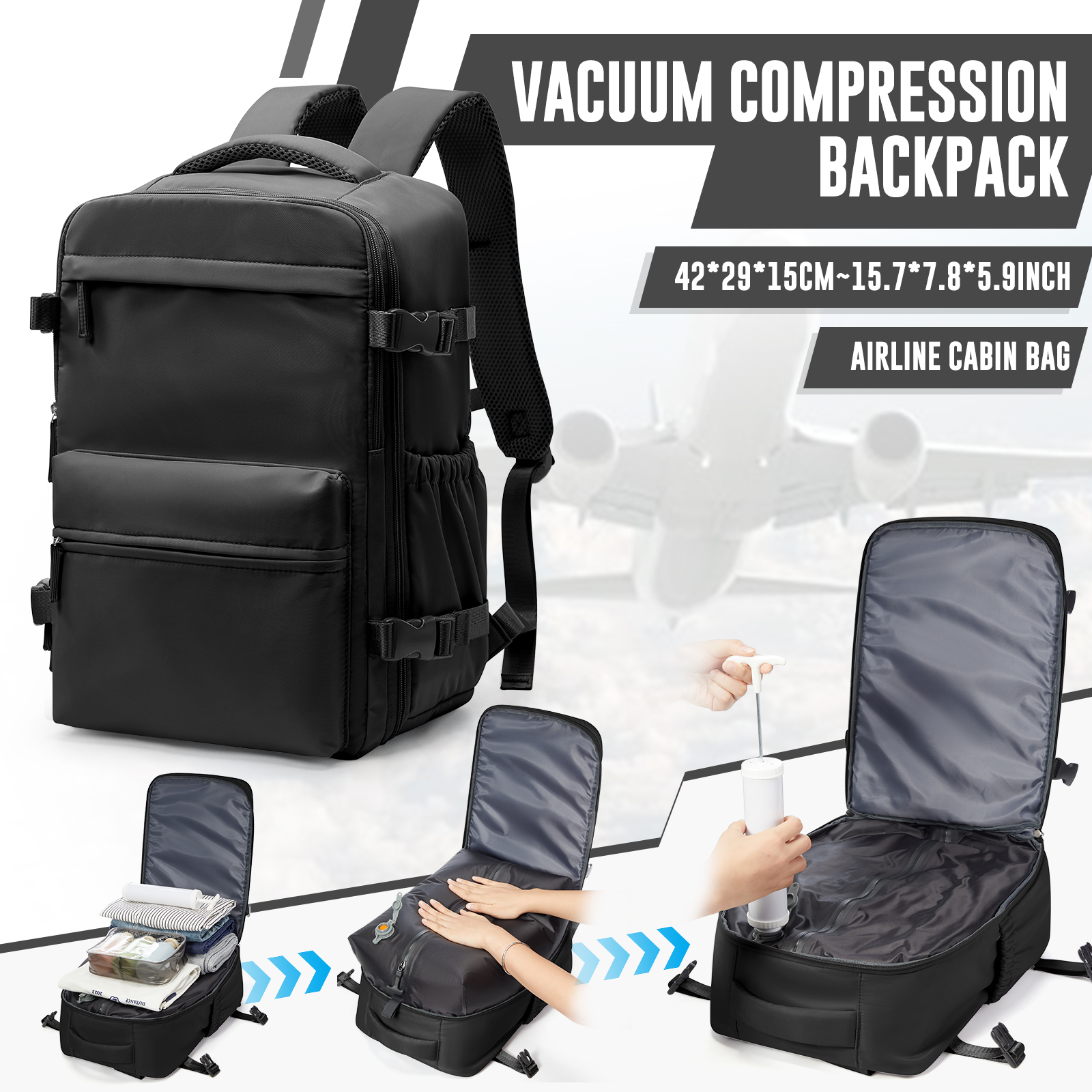 Vacuum Backpack, Travel Backpa - Women'S Bags For Work บทวิจารณ์และราคา