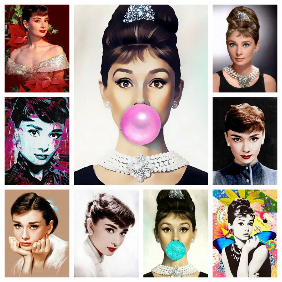 Audrey Hepburn 5D Drill Diamon - Women Bags Pictures บทวิจารณ์และราคา