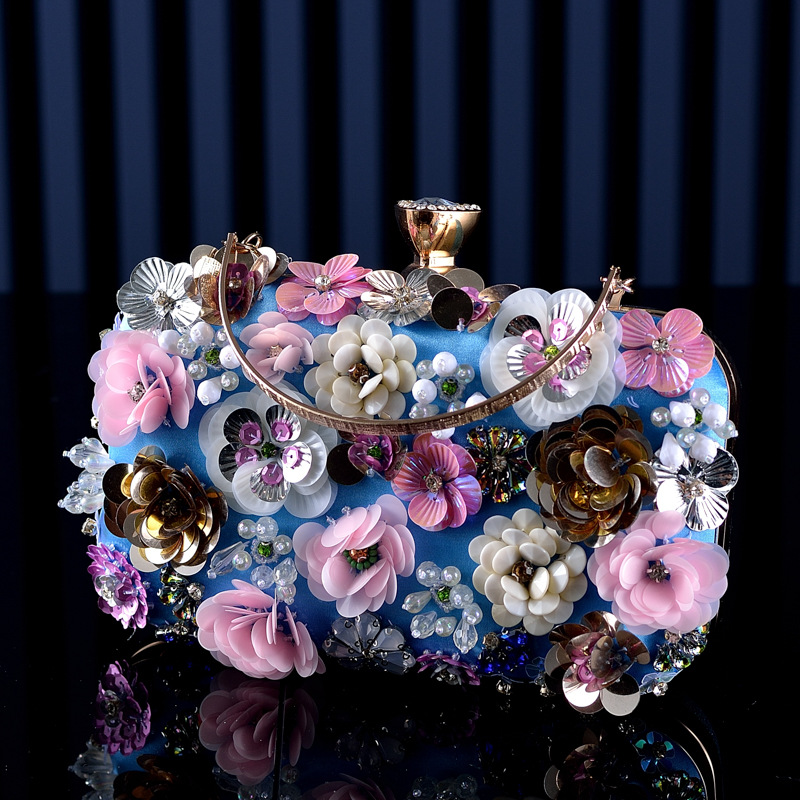 Fashion Women Bags Flower Diam - Clutch Bag Evening บทวิจารณ์และราคา