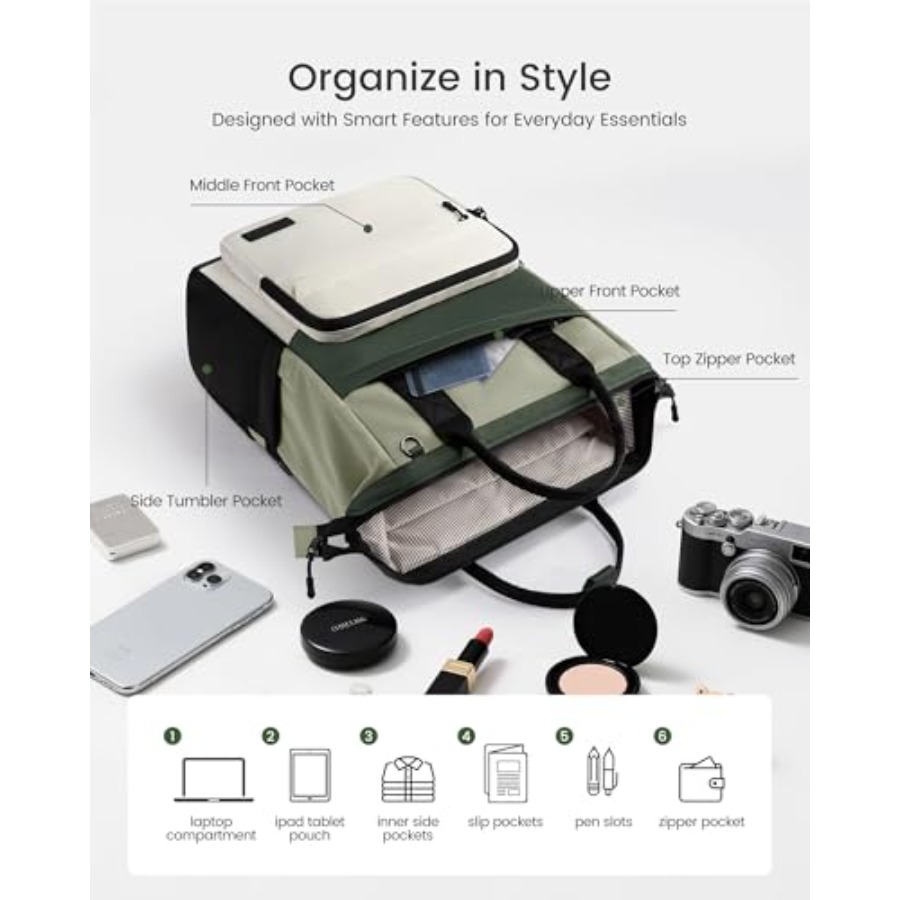 Laptop Backpack for Women Trav - Women'S Bags For Work บทวิจารณ์และราคา