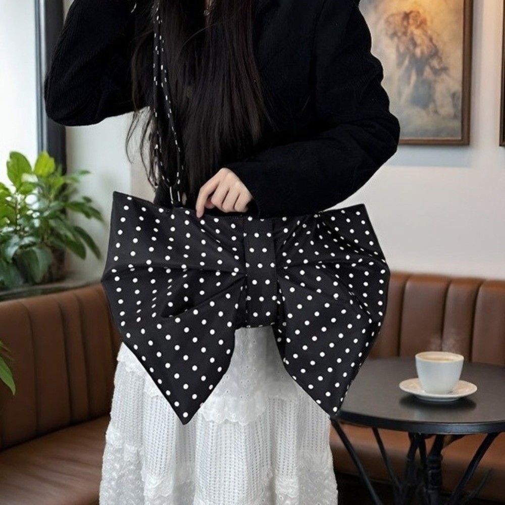 New Elegant Pleated Bow Crossb - Women Bags For Office Use บทวิจารณ์และราคา